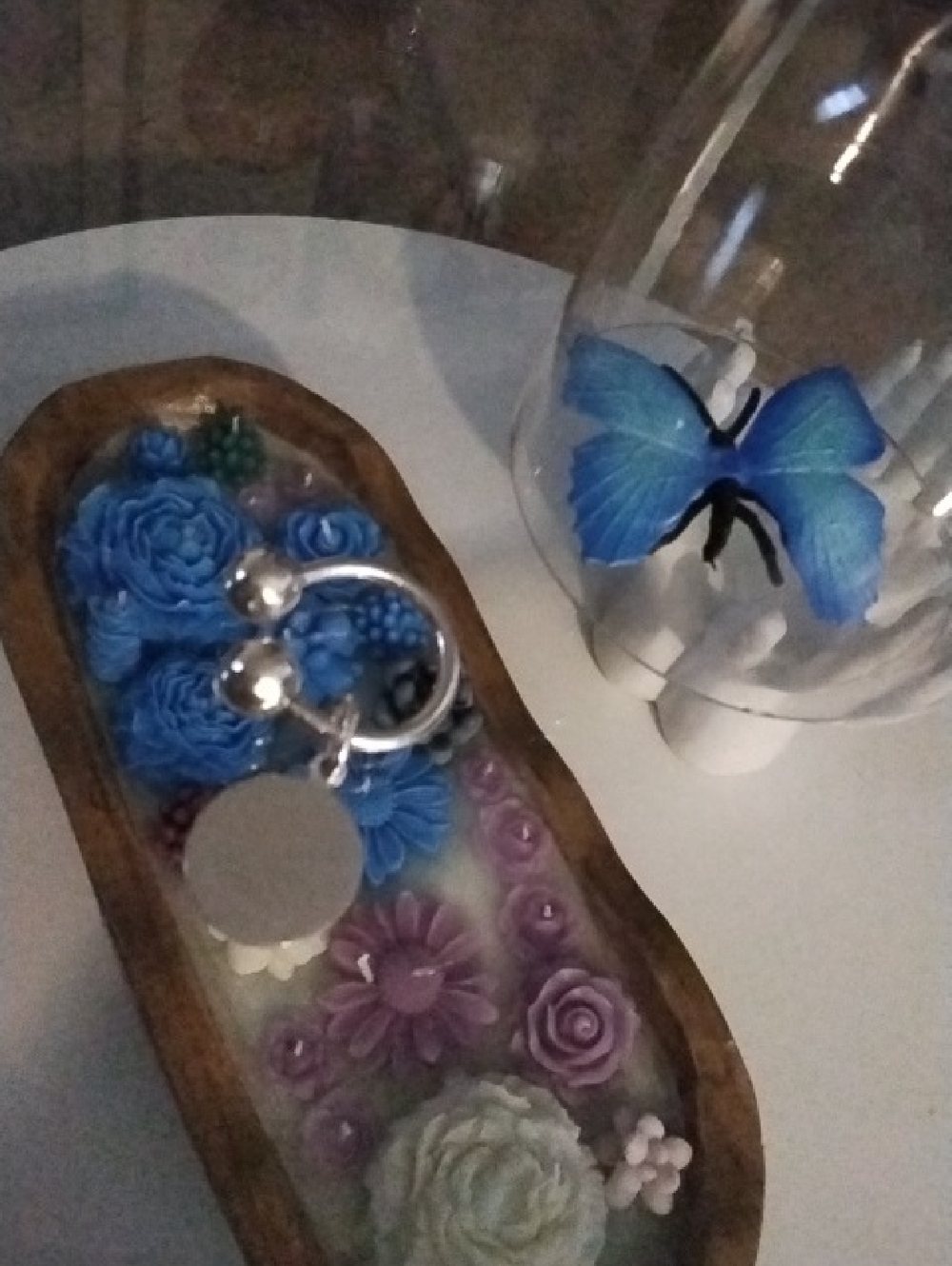 Tiffany & Co.   Car Holder with Silver Rings